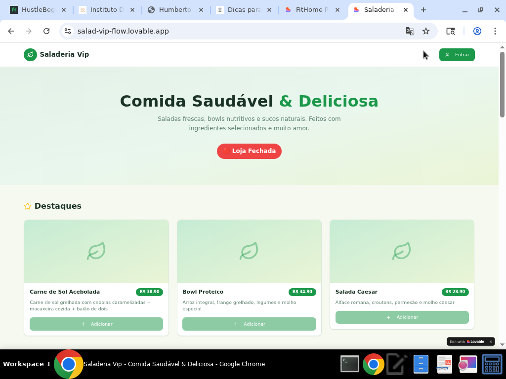 App de Comida Saudável